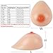 Megularlo Silicone Prosthesis Breast Forms Mastectomy Enhancers, Nude Color, B Cup(600g/Pair)