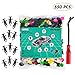 EZYKOO 550 pcs Universal Fastener Clips, Mixed Color Bumper Rivet kit Compatible with GM Ford Toyota Honda etc with 6