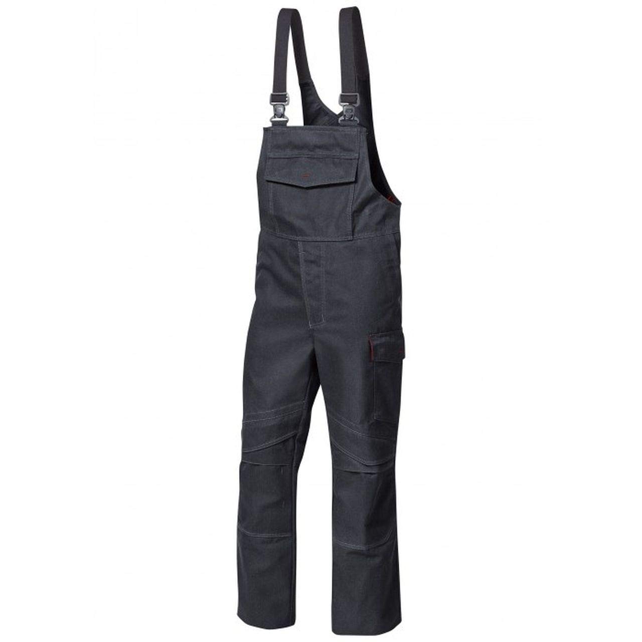 BP 2232-881-86 Weatherproof Trousers, Zip-In High Back With Extra-Wide Detachable Straps, 350,00 G/M², Warning Yellow, Size Sn