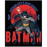 Batman City Dark Night Knight Throw Silk Touch Soft Blanket, Blue