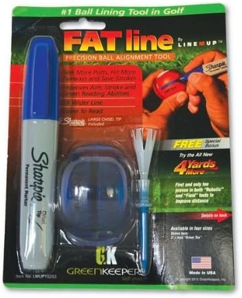 Fat Line Precision Golf Ball Alignment Tool Blue