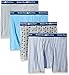 Beverly Hills Polo Club Men's 4 Pack Printed Boxer Brief,Grey Combo,Large