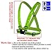 MORLIGHT LED Reflective Vest Adjustable Rechargeable High Visibility Safety Vest Gear for Night Running, Dog Walking, Jogging, Cycling, Motorcycling - Green