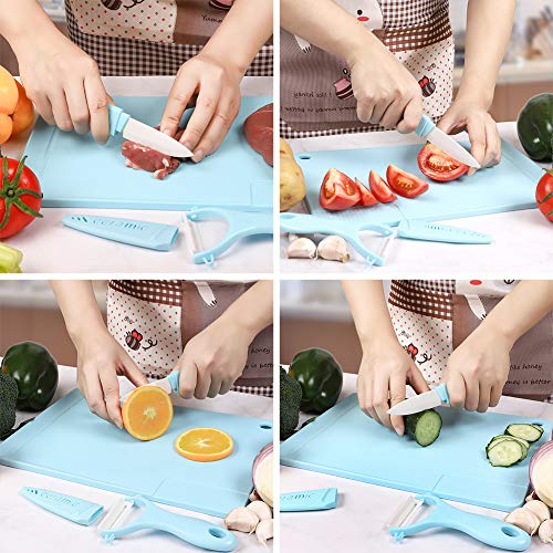 Multifunctional 3Piece Kitchen Utensils, Ceramic Knives, Peelers
