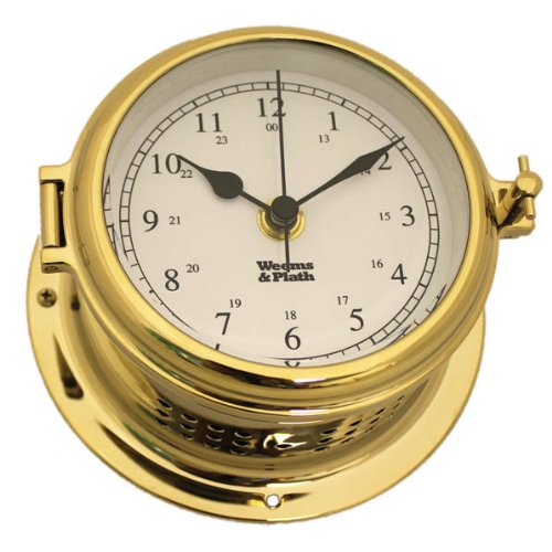 Weems and Plath Endurance II 115 Quartz Clock, Brass