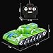 Gimilife Military RC Battle Tank Remote Control Battling Tank Toys for Kids ,Bump and Go Action with Lights and Real Sounds，Green