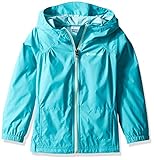 Columbia Big Girls' Switchback Rain Jacket, Miami/Sea Ice, XL