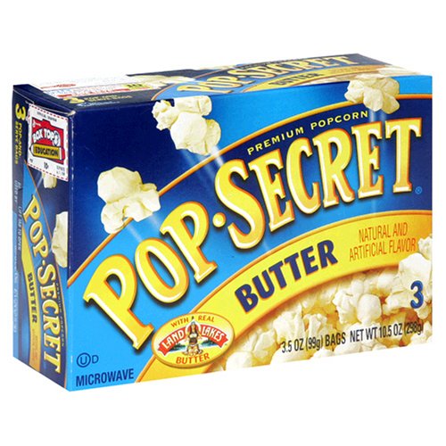 Betty crocker pop Secret microwave popcorn Butter s4 10.5oz (016000499904)