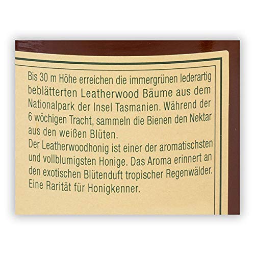 Leatherwood Honig, 500 Gramm, Geschmeidiger Honig aus Tasmanien, Scheinulmen Honig, ohne Zusatzstoffe - Bremer… – Bild 3