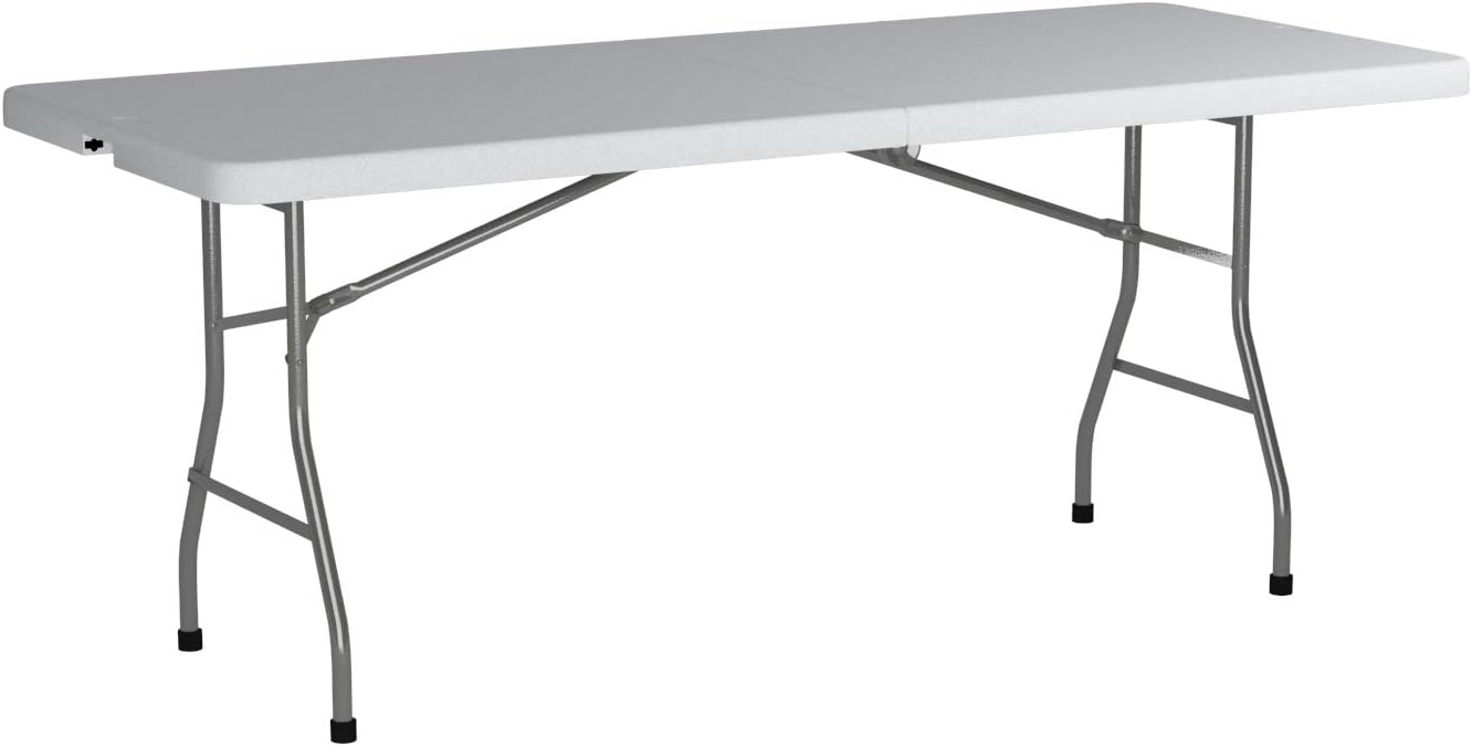 Office Star Resin Multipurpose Rectangle Table, 6-Feet, Center Folding : Kitchen & Dining