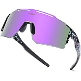 RINKUOLYO Sports Polarized Sunglasses for Men and Women, Youth Kids Baseball Softball Sunglasses for Cycling, Running