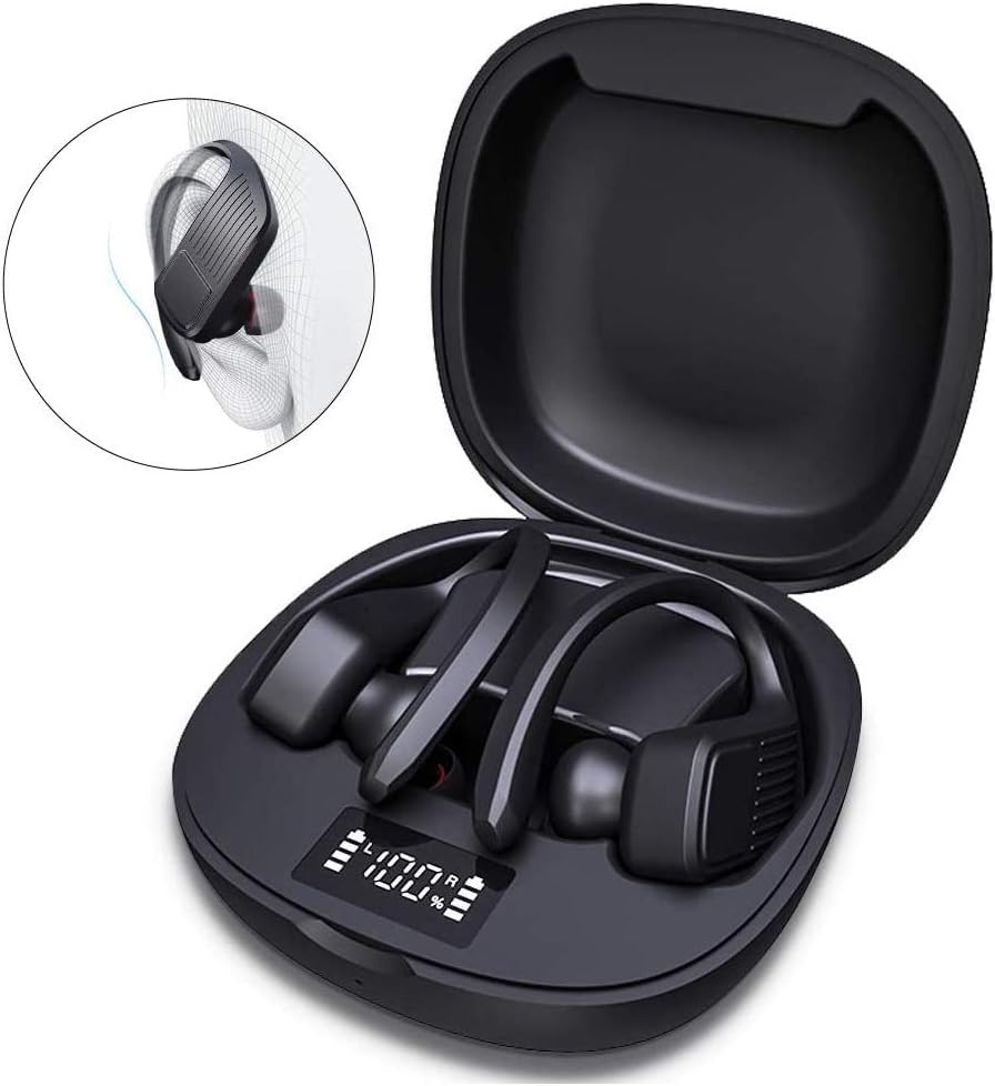 Wireless Earbuds, KIYOSAKI OverEar Hooks Bluetooth Headphones 5.0 inEar Stereo Wireless