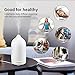 Stone Diffuser, iHeoco Hand-Crafted Ultrasonic Essential Oil Diffuser for Aromatherapy, 120ml Ceramic Oil Diffuser, Running 4-8Hours, Auto Shut-Off Ultrasonic Porcelain Humidifier
