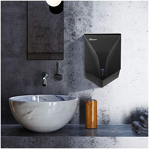 PLUSSEN Premium Commercial Automatic High Speed Hand Dryers for Bathrooms with Two Hot Air Outlet, Fast Drying in 10 Seconds, ABS Compact Electric Hand Dryer Blower - Thumbnail 4