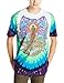 Liquid Blue Men's Grateful Dead-Watch Tower T-Shirt, Tie Dye, Medium