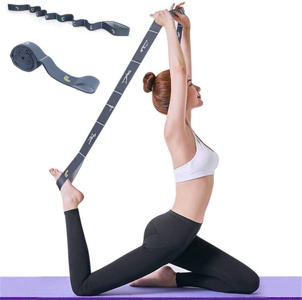 ED express 1Pc Practical High Elastic Yoga Fitness Resistance Band 8-Loop Training Strap Tension Resistance Exercise Stretching Band for Sports Yoga Dancing Gymnastics