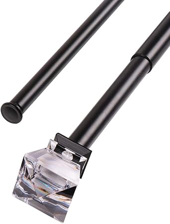 Amazon Com Goldeneagleeyes Double Curtain Rod In Black With