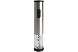 Electric Wine Opener Automatic Battery Operated Wine Bottle Opener with LED Light Stainless Steel and PC Material for Party C