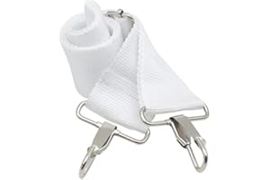 Tbest Drum Strap - Adjustable Nylon White Snare Military Drum Sling