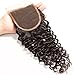 Beauty Forever Malaysian Virgin Hair 1piece Curly Hair Closure 100% Unprocessed Human Hair Extensions Natural Color 30-35g/piece (Free Part Closure 18 inch)