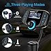 Bluetooth FM Transmitter, ESOLOM Wireless Bluetooth 4.2 FM Radio Receiver MP3 Music Player Car Kits with 1.7 inch LCD Display Hands-Free Calling QC3.0 Smart 2.4A Dual USB Ports, AUX Output TF Card