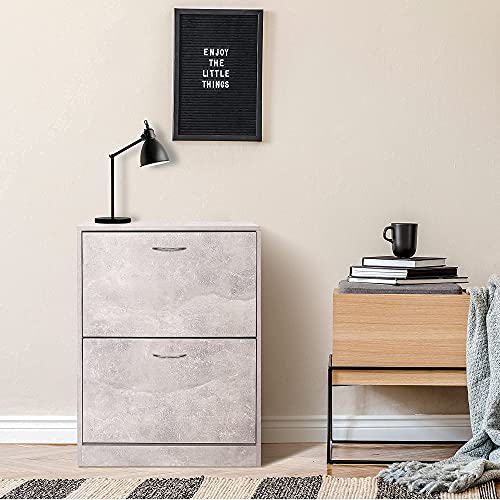 KD ModySimble Modern Shoe Storage for Entryway, 2 Tier Floor