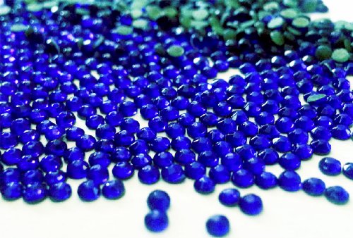 GoldenLiving168 Royal Blue Round 400pcs Rhinestone 2mm (ss6) 3D Acrylic Nail Art Decoration Cellphone Case (High Quality) USA SELLER! FAST SHIPPING!