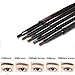 Waterproof Automatic Eyebrow Pencil with Brow Brush Natural Long-lasting Brow Pen 0.25g Brown-2#