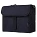 Lilly.E Black Foldable Insulated Lunch Bag – Large Capacity Tote With Zip Closure – Collapsible Lunch Box For Food & Drinks – Portable Picnic Bag For Camping, Sport Games & Beach Trips