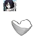 Ealipoi Iguro Cosplay Mask Anime Demon Cosplay White with Costume Accessories EVA Prop1PC/2PCS