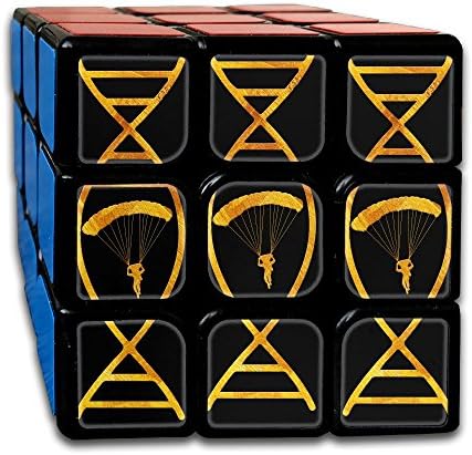 Gold Skydiving DNA 3x3 Smooth Speed Magic Rubiks Cube Puzzle Cube Puzzles Toys