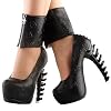 SHOW-STORY-Punk-Skull-Print-Zipper-Ankle-Cuff-Hidden-Platform-Bone-Heel-Club-PupmsLF80667