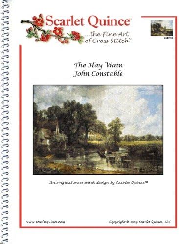 Scarlet Quince CON003 The Hay Wain by John Constable Counted Cross Stitch Chart, Regular Size Symbols