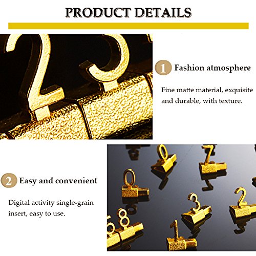 Creation Core 10 Sets Counter Stand Label Tag Metal Arabic Number Price Tag Price Display Stand