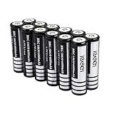 MuchBuy 12 PCS 18650 3.7V 6000mah Li-ion Flashlight Rechargeable Battery