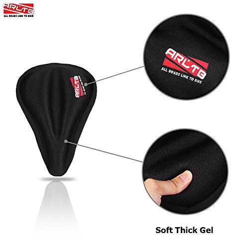 image for Arltb Gel Bike Seat Cover Bicycle Saddle Cover Silicone Gel Pad Seat S