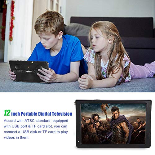Upgraded 12 inch Car TV,Acogedor Portable ATSC Digital Small TV,1080P HD HDMI Video Player for Home Car Outdoor(ASTC)