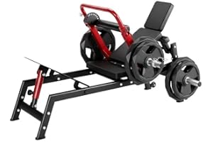 Garvee Home Gym Plate-Loaded Hip Thrust Machine with Storage Rack, Adjustable Footrest for Glute Building & Butt Toning