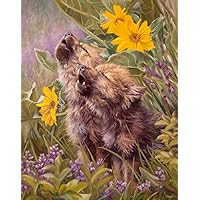 MAIYOUWENG Jigsaw Puzzle 500 Piece Wooden Puzzle Young Wolf Pattern Family Decorations, Unique Birthday Present Suitable for Teenagers and Adults