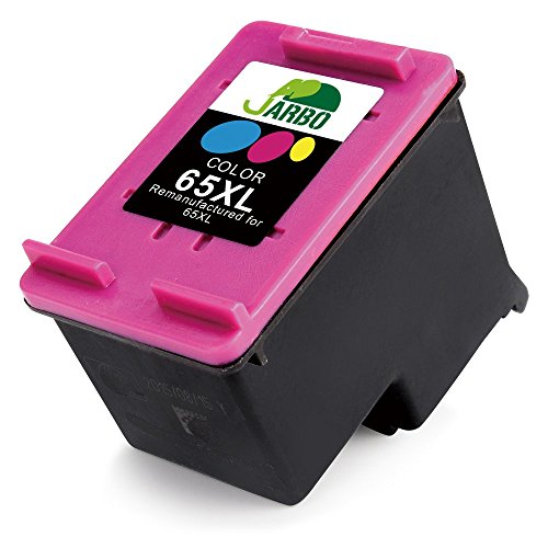 JARBO Remanufactured for HP 65 Ink Cartridge High Yield (N9K04AN), 2 Tri-Color, Use with HP 5055 5052 5058 2655 2624 2622 3755 3758 3752 3732 3730 3721 3720 Printer