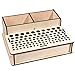 Para-wish Wood Leather Craft Tools Holder Rack Stand Leather Stamp Punch Tools Storage Box Organizer