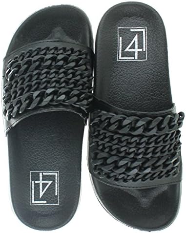 Lust For Life LFL Women's Pool Slide Sandals Black Size 9