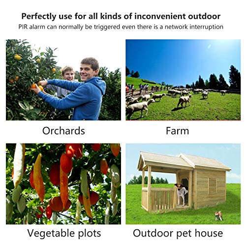 Outdoor Solar Powered Battery Security Camera, NexTrend 1080P Home Wireless IP Cam w/Build-in 6600mAh Battery, PIR Alarm Alerts, Night Vision, Two-Way Audio, Support TF Card& Cloud Service - Thumbnail 3