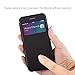 Nouske Swipe Case for iPhone 7 Plus iPhone 8 Plus with Stand/Window View/Magnetic Closing/TPU Bumper/Flip Full Cover Black