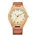Tamlee Casual Wooden Watches for Men with Genuine Leather Lumination Hands