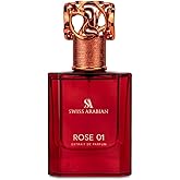 Swiss Arabian Rose 01 - Luxury Products From Dubai - Long Lasting, Addictive Personal EDP Spray Fragrance - Seductive Signature Aroma - 1.7 Oz