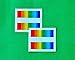 Gay Pride Rainbow Equality Bars Temporary Tattoo Set - LGBTQ Body Art - Gay Pride Accessory Gift - Perfect for Parties, Events, Parades - Set of 2, Size 1.5