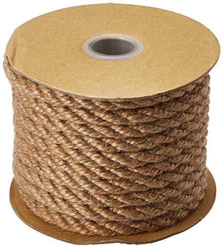 Homeford Burlap Jute Fiber Twine Rope, 1/4", Natural