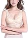 Intimate Portal Women Madison Lace Bra - Full Coverage Lightly Padded Wire Free Bralette Beige 36C