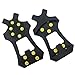 Ice Cleats Snow Traction Cleats Crampons for Shoe and Boots Non-Slip Overshoe for Walking on Snow and Ice Rubber Walking Cleats Anti Slip Crampons